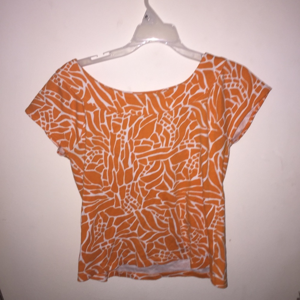 🍊ORANGE PATTERNED TOP🍊